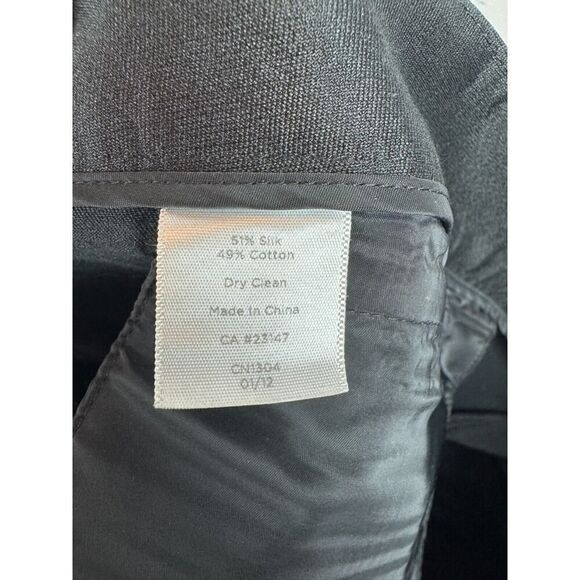 TALBOTS Signature black silk cotton cropped capri pants size 16 - Picture 7 of 7